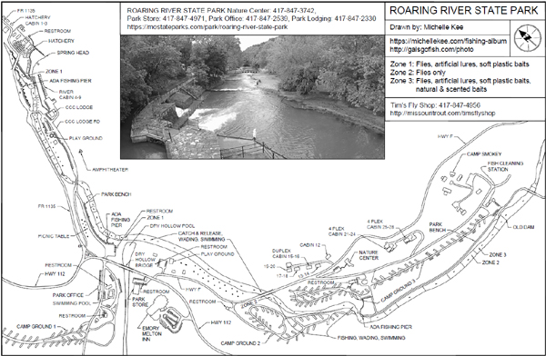 Roaring River State Park Map